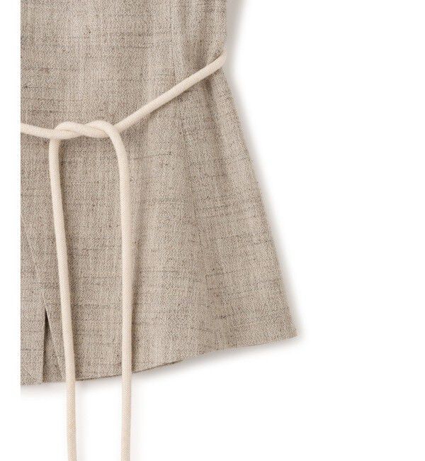 ADAM ET ROPE'「【EMOELLE】シルクネップジレトップス」|ベスト・ジレ|