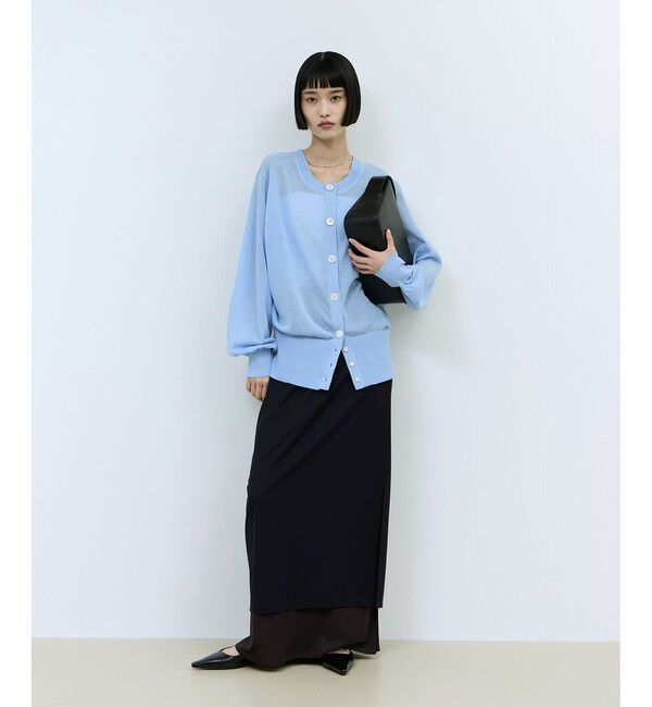ADAM ET ROPE'「【WEB限定】シアークルーネックカーディガン」|カーディガン|
