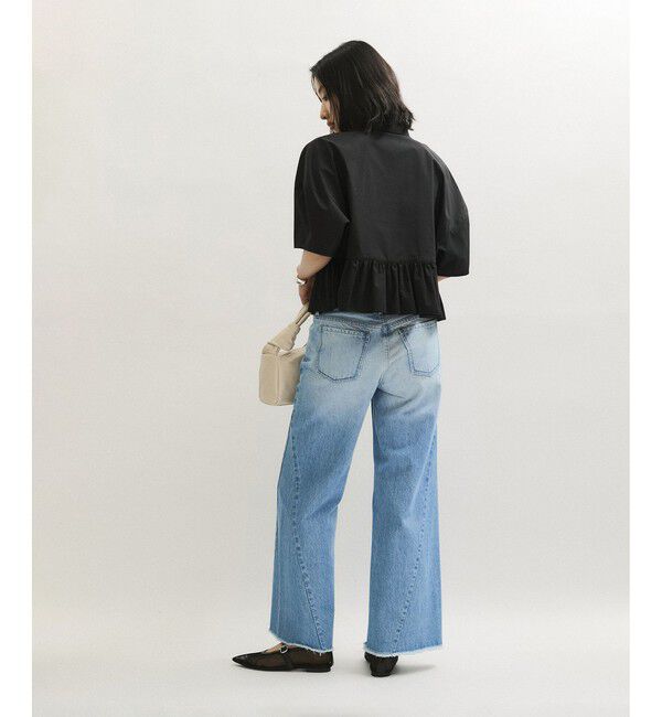 ADAM ET ROPE'「【サステナブル】フリルブラウス」|シャツ・ブラウス|