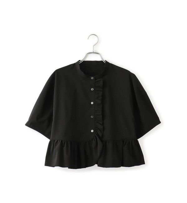 ADAM ET ROPE'「【サステナブル】フリルブラウス」|シャツ・ブラウス|