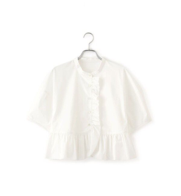 ADAM ET ROPE'「【サステナブル】フリルブラウス」|シャツ・ブラウス|