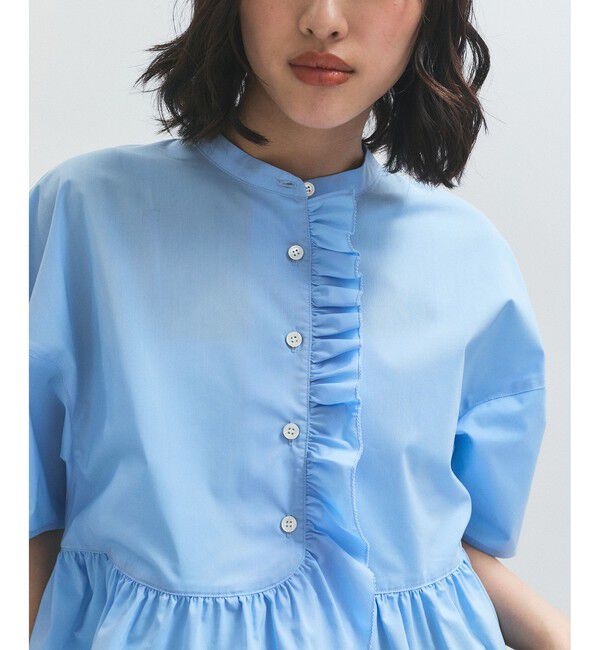 ADAM ET ROPE'「【サステナブル】フリルブラウス」|シャツ・ブラウス|