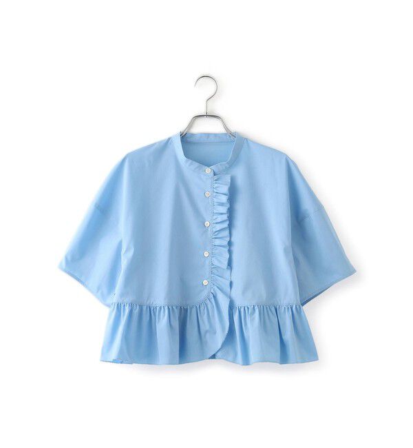 ADAM ET ROPE'「【サステナブル】フリルブラウス」|シャツ・ブラウス|