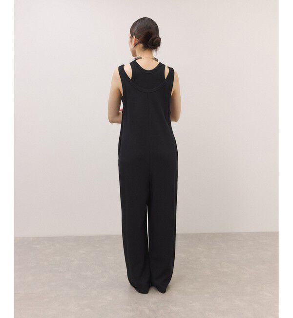 ADAM ET ROPE'「【サステナブル】Wフェイスジャージーセットロンパース」|オールインワン|