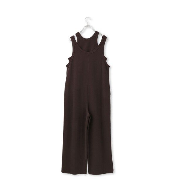 ADAM ET ROPE'「【サステナブル】Wフェイスジャージーセットロンパース」|オールインワン|