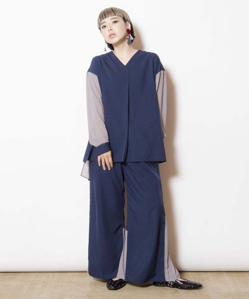  「バックプリーツヘムパンツ」|その他|