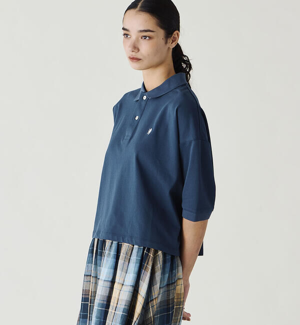 GYMPHLEX「Gymphlex | ハイゲージ鹿の子 ポロシャツ WOMEN」|ポロシャツ|