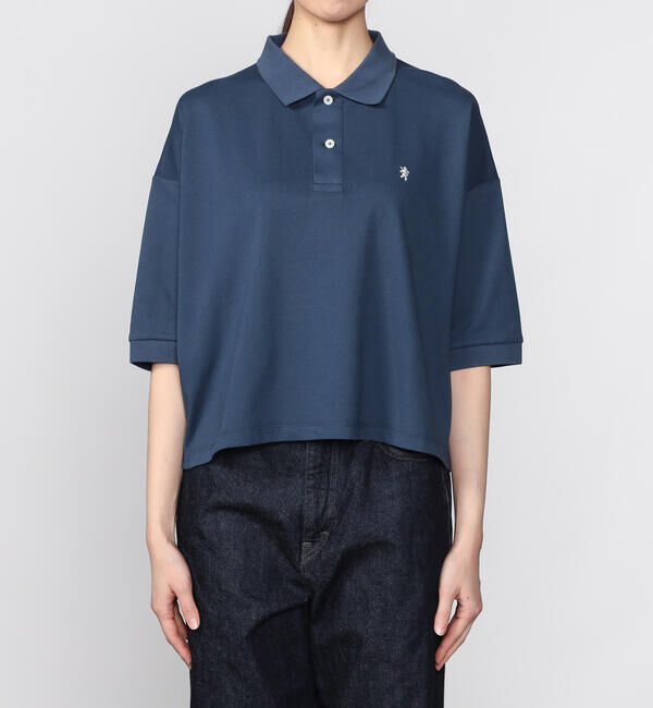 GYMPHLEX「Gymphlex | ハイゲージ鹿の子 ポロシャツ WOMEN」|ポロシャツ|