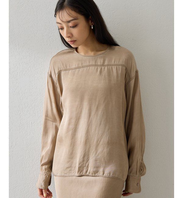  「ピグメントクルーブラウス」|シャツ・ブラウス|
