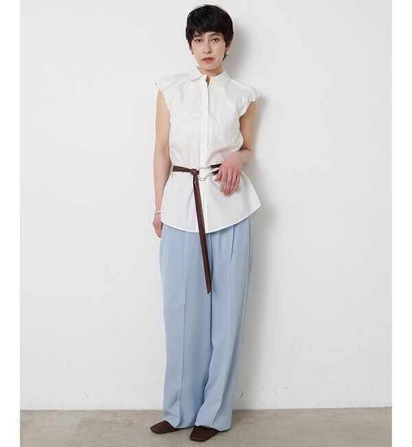 THE PAUSE「＜WEB限定＞【THE PAUSE】タックパンツ」|チノ|