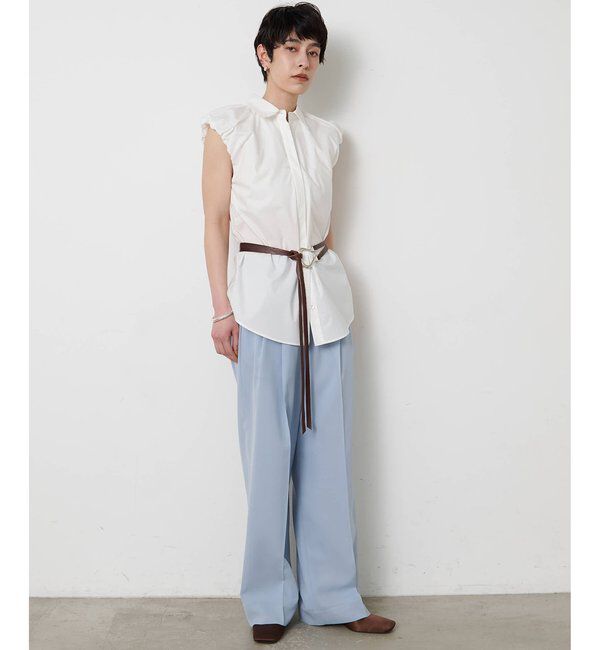 THE PAUSE「＜WEB限定＞【THE PAUSE】タックパンツ」|チノ|