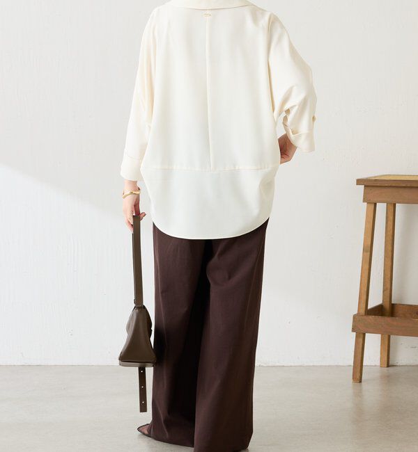  「ジャージスキッパードルマンブラウス」|シャツ・ブラウス|