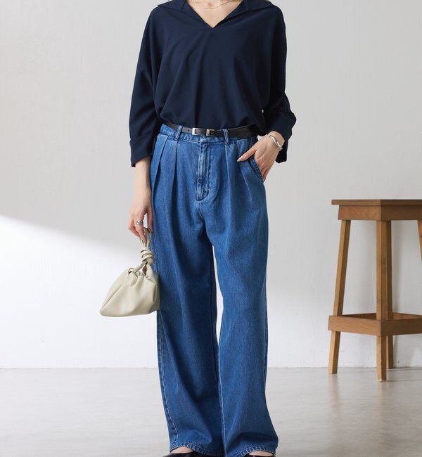  「ジャージスキッパードルマンブラウス」|シャツ・ブラウス|