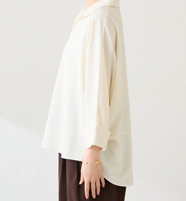  「ジャージスキッパードルマンブラウス」|シャツ・ブラウス|