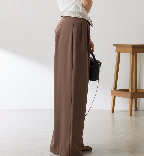  「【Nuel/ヌエル】 2WAYハイウエストパンツ」|チノ|