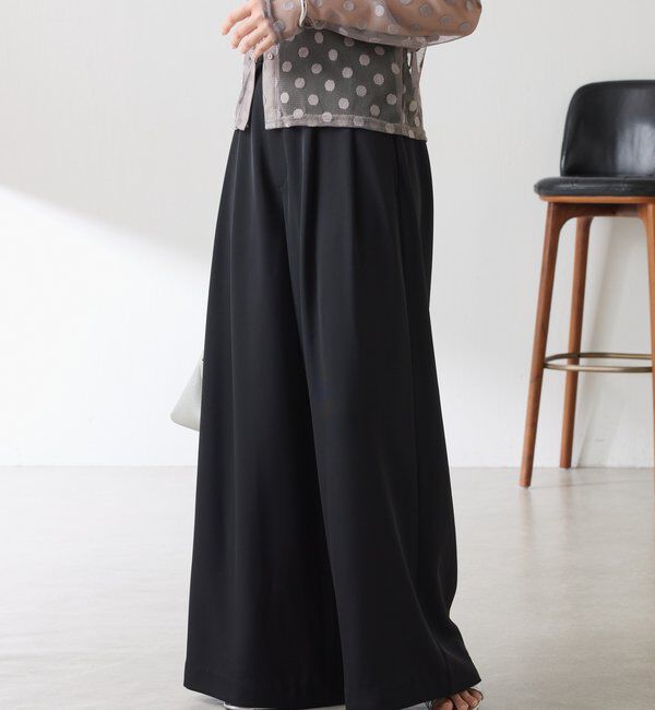  「【Nuel/ヌエル】 2WAYハイウエストパンツ」|チノ|