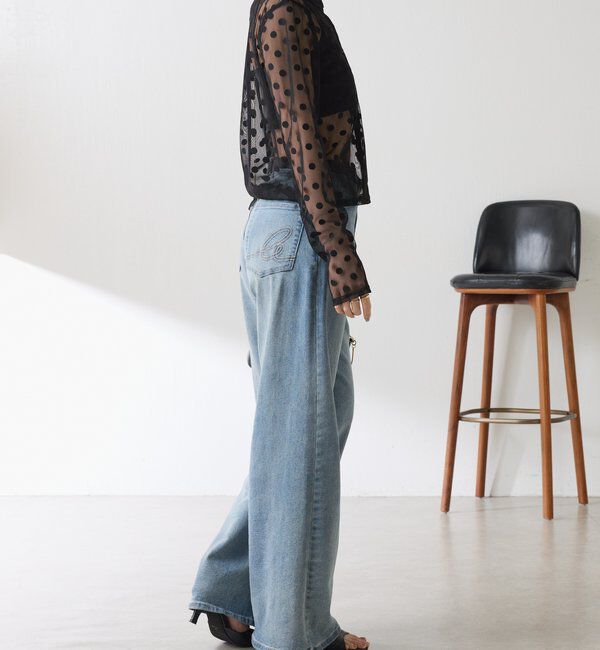  「【Nuel/ヌエル】 キャミ付きドットカーディガン」|Tシャツ・カットソー|