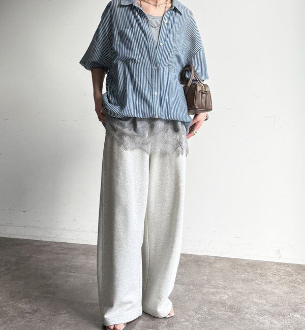  「袖リブシアーデニムシャツ」|シャツ・ブラウス|