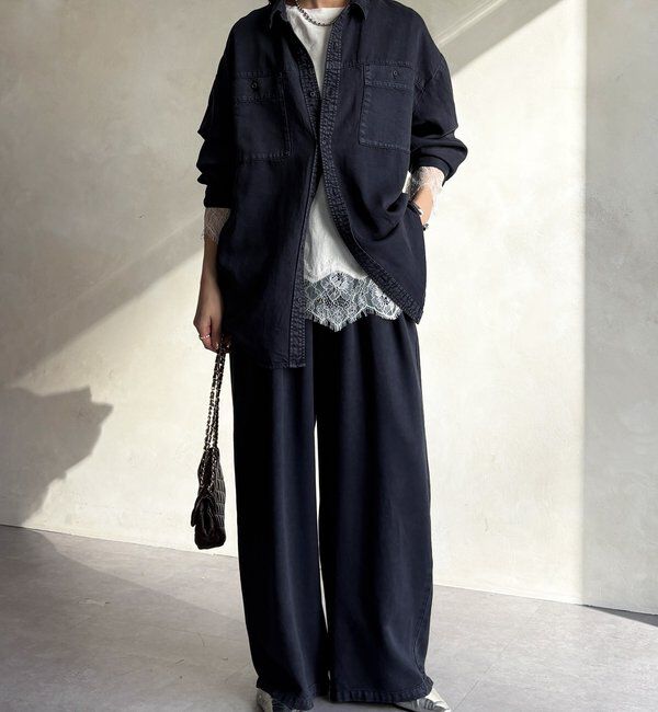  「【セットアップ可能】リヨセルタックパンツ」|チノ|