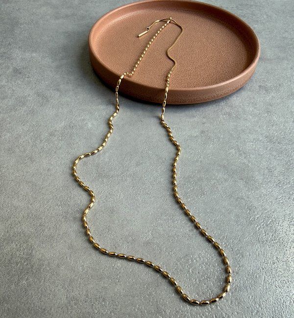  「変形ボールチェーンスライダーネックレス」|ネックレス|