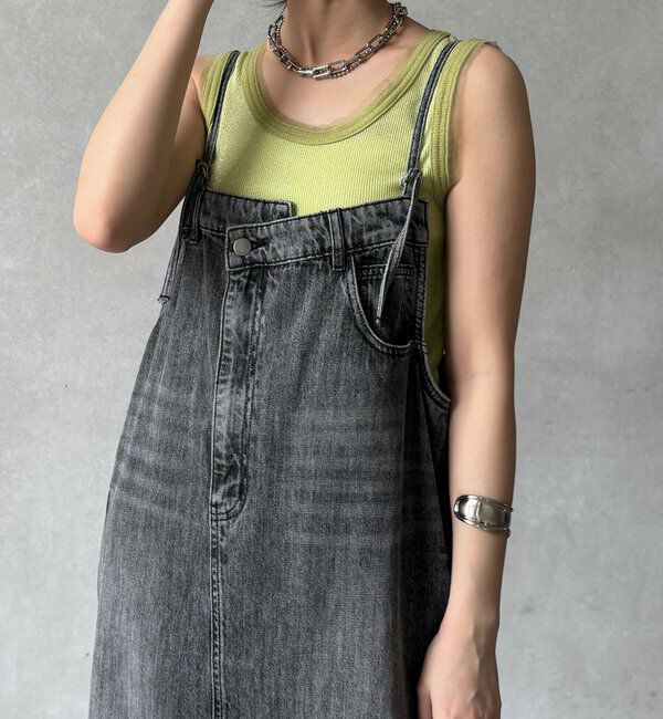  「ラメリブチュールタンク」|Tシャツ・カットソー|