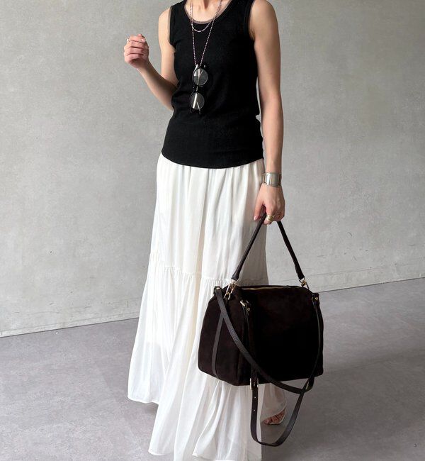  「ラメリブチュールタンク」|Tシャツ・カットソー|