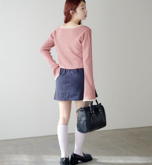  「【500mlペットボトル収納可】スタッズボストンバッグ」|ボストンバッグ|