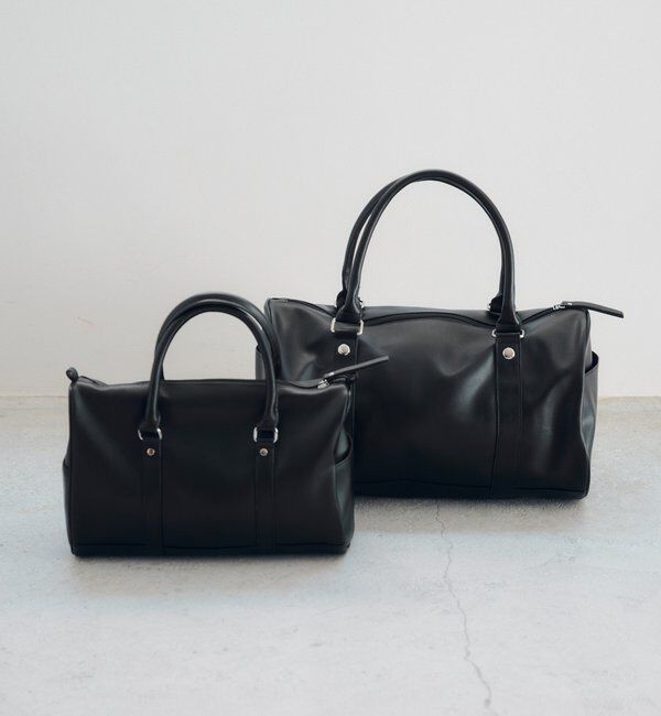  「【500mlペットボトル収納可】スタッズボストンバッグ」|ボストンバッグ|