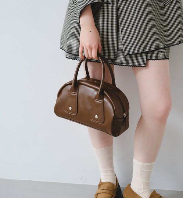  「【500ml ペットボトル収納可】フラップカラーボストンBAG」|トートバッグ|