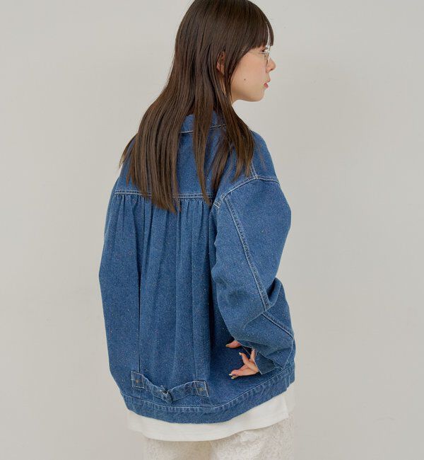  「【WHIMSIC】ネップデニムワークジャケット」|デニムジャケット|