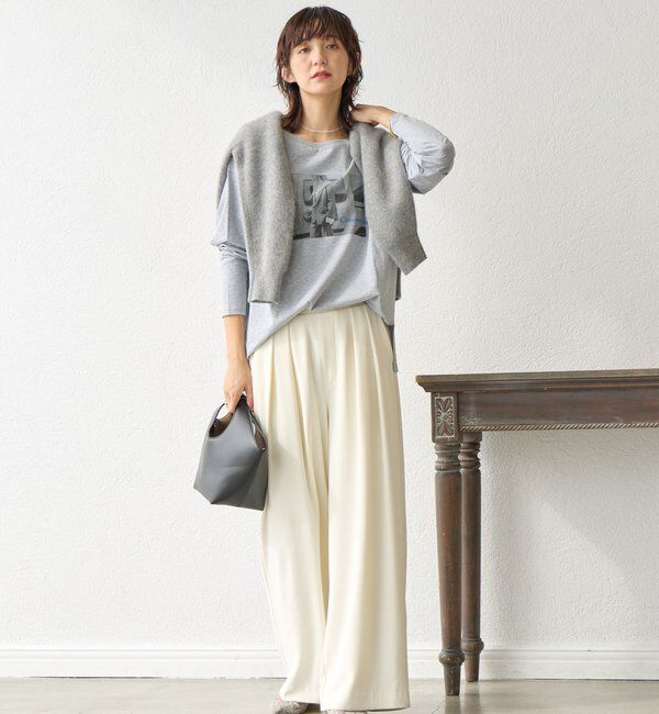  「【インナーとしても◎】PHOTO long Tee」|Tシャツ・カットソー|