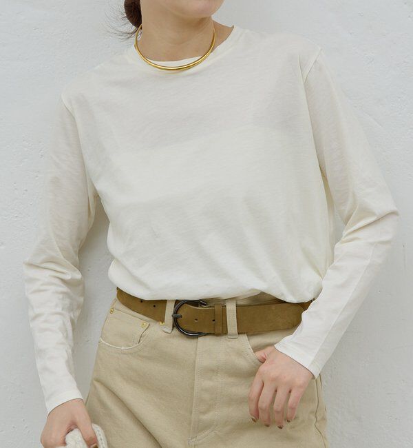  「【HERITANOVUM】 オーガニックコットンロングスリーブT」|Tシャツ・カットソー|