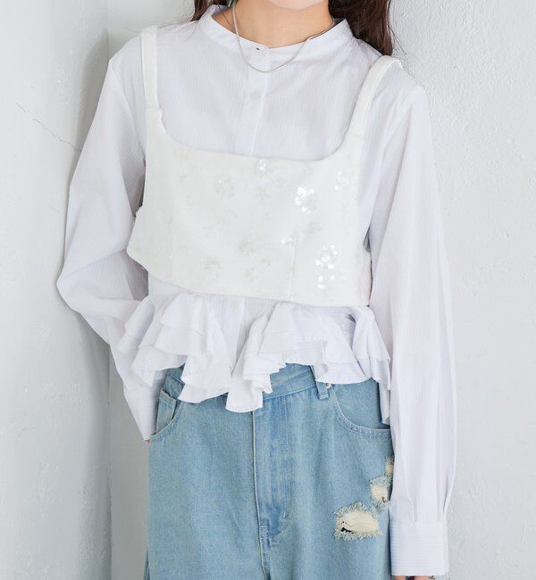  「ウェーブフリルブラウス」|シャツ・ブラウス|