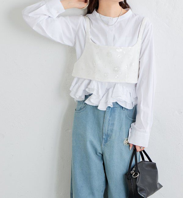  「ウェーブフリルブラウス」|シャツ・ブラウス|