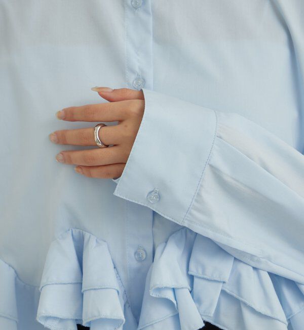  「ウェーブフリルブラウス」|シャツ・ブラウス|