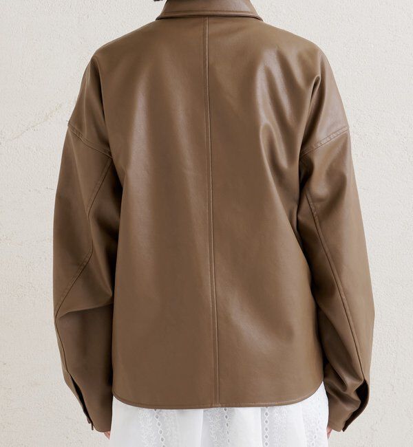  「レザーシャツジャケット」|ブルゾン・スタジャン|