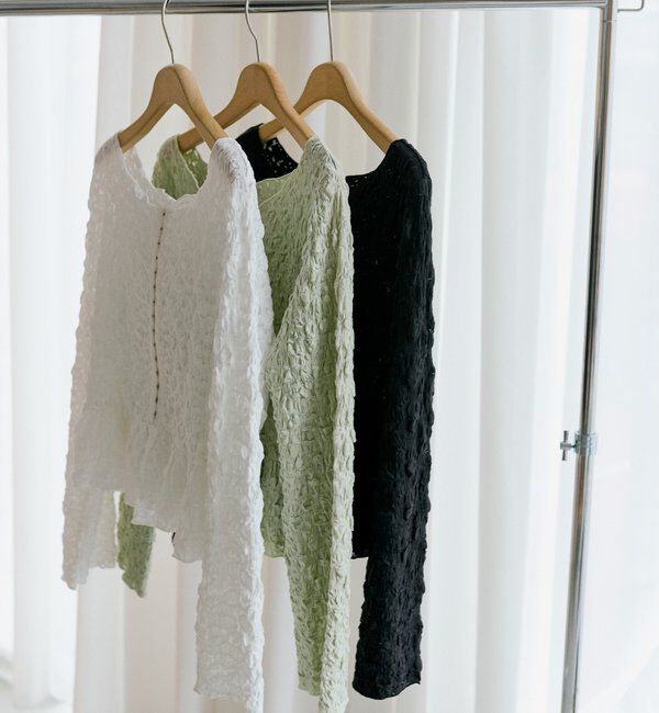  「シャーリングペプラム TOPS」|シャツ・ブラウス|