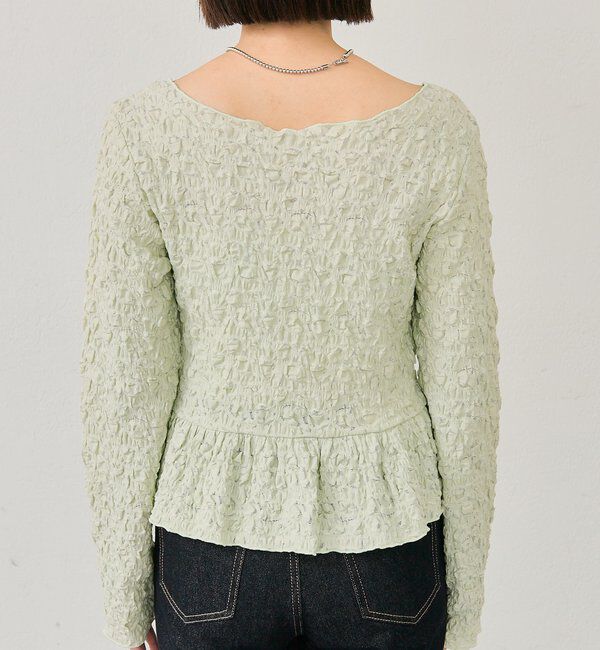  「シャーリングペプラム TOPS」|シャツ・ブラウス|