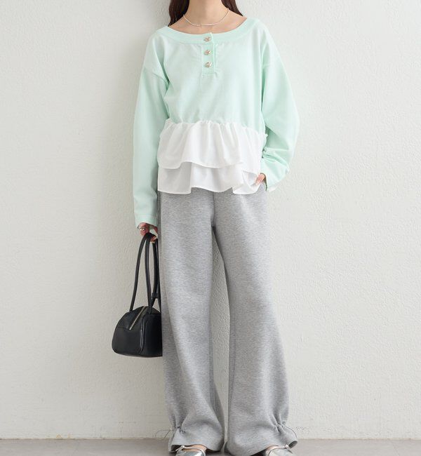  「ペプラムヘンリーニット」|ニット・セーター|