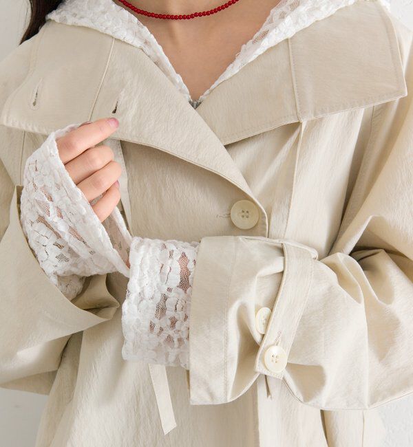  「スタンドカラーミドルトレンチ」|トレンチコート|