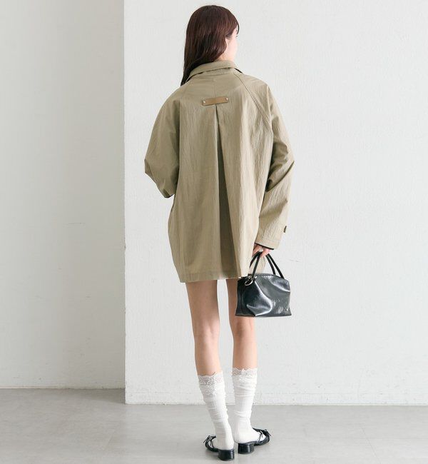  「スタンドカラーミドルトレンチ」|トレンチコート|