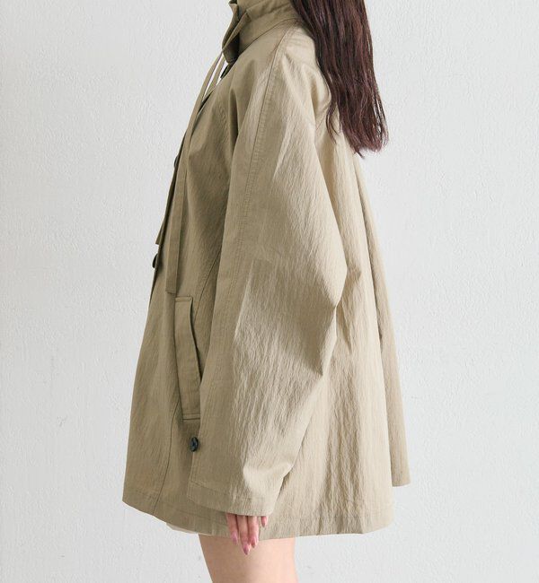  「スタンドカラーミドルトレンチ」|トレンチコート|