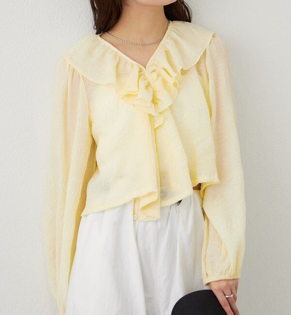  「フリルカシュクールブラウス」|シャツ・ブラウス|