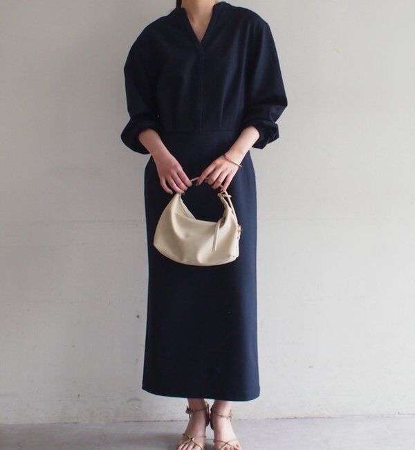  「リネンライクVワンピース」|ワンピース|