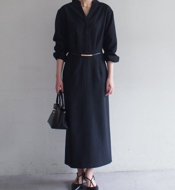  「リネンライクVワンピース」|ワンピース|