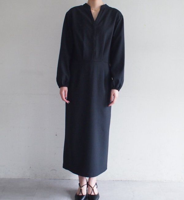  「リネンライクVワンピース」|ワンピース|