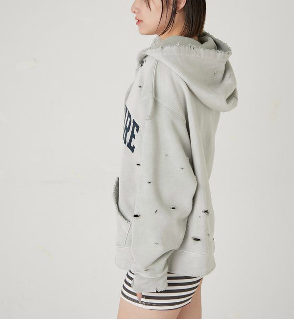  「【FromVintage】ダメージパーカー」|パーカー|