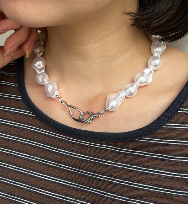  「〈GOLDY/ゴールディ〉バロックパール風ネックレス」|リング|