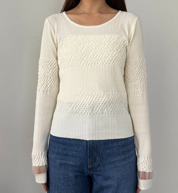  「シャーリングニット」|ニット・セーター|