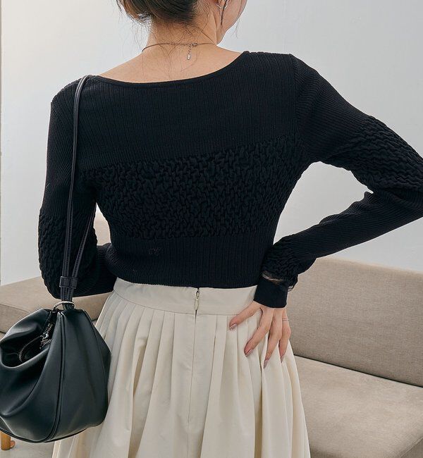  「シャーリングニット」|ニット・セーター|